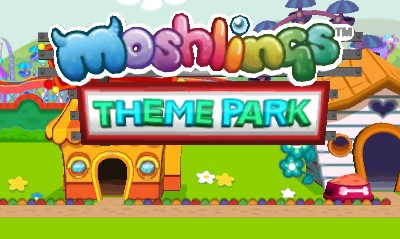 Moshi Monsters: Moshlings Theme Park title screen for Nintendo 3DS