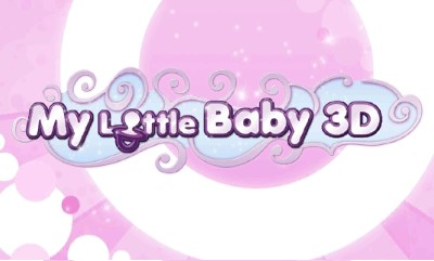My Little Baby 3D title screen for Nintendo 3DS