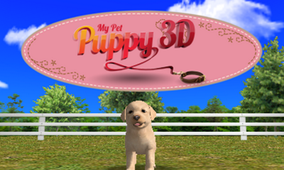 My Pet Puppy 3D title screen for Nintendo 3DS