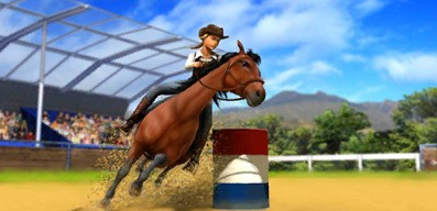 My Western Horse 3D title screen for Nintendo 3DS