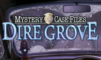 Mystery Case Files Dire Grove title screen for Nintendo 3DS