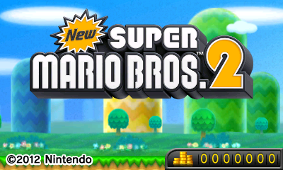 New Super Mario Bros. 2 title screen for Nintendo 3DS