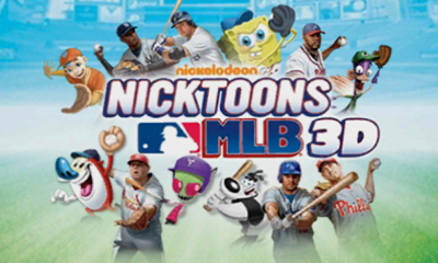 Nicktoons MLB 3D title screen for Nintendo 3DS