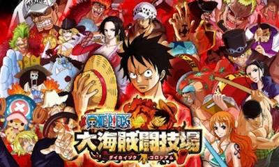 One Piece Dai Kaizoku Colosseum title screen for Nintendo 3DS