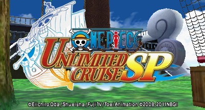 One Piece Unlimited Cruise SP title screen for Nintendo 3DS