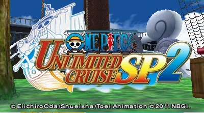One Piece Unlimited Cruise SP 2 title screen for Nintendo 3DS