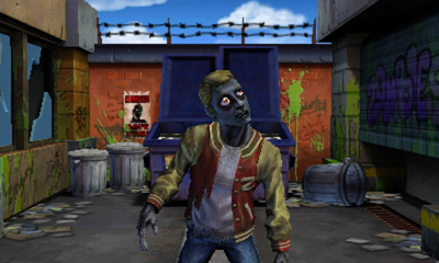 Pet Zombies title screen for Nintendo 3DS