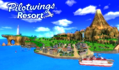 PilotWings Resort [Not for Resale] title screen for Nintendo 3DS