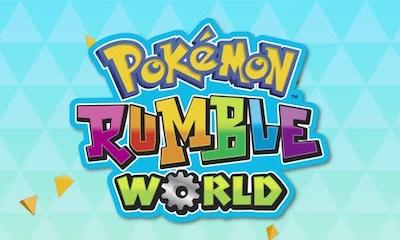 Pokemon Rumble World title screen for Nintendo 3DS