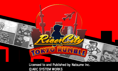 River City Tokyo Rumble title screen for Nintendo 3DS