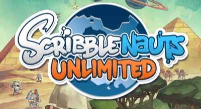 Scribblenauts Unlimited title screen for Nintendo 3DS