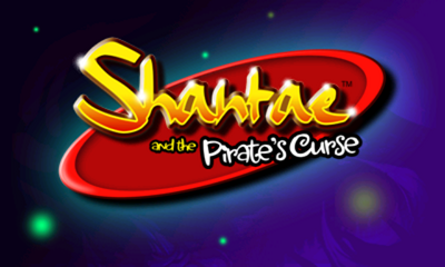 Shantae and the Pirate's Curse title screen for Nintendo 3DS