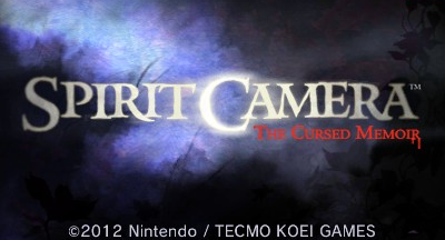 Spirit Camera The Cursed Memoir title screen for Nintendo 3DS