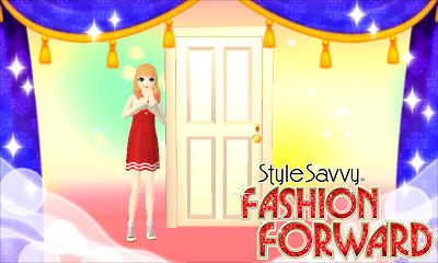 Style Savvy: Fashion Forward title screen for Nintendo 3DS