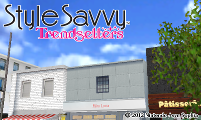 Style Savvy Trendsetters title screen for Nintendo 3DS