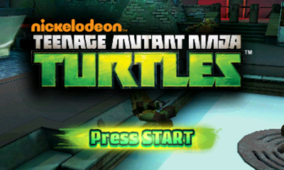 Teenage Mutant Ninja Turtles (Movie) title screen for Nintendo 3DS
