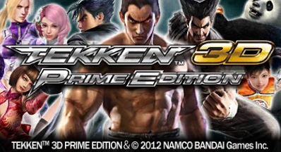 Tekken 3D Prime Edition title screen for Nintendo 3DS