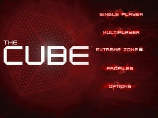 The Cube title screen for Nintendo 3DS