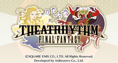 Theatrhythm: Final Fantasy title screen for Nintendo 3DS