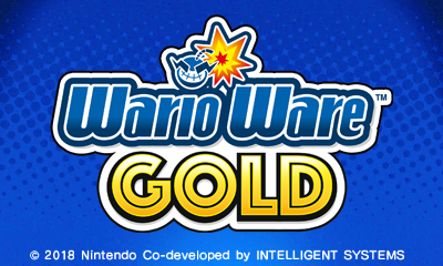 Wario Ware Gold title screen for Nintendo 3DS