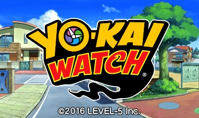 Yokai Watch title screen for Nintendo 3DS