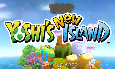 Yoshi's New Island title screen for Nintendo 3DS
