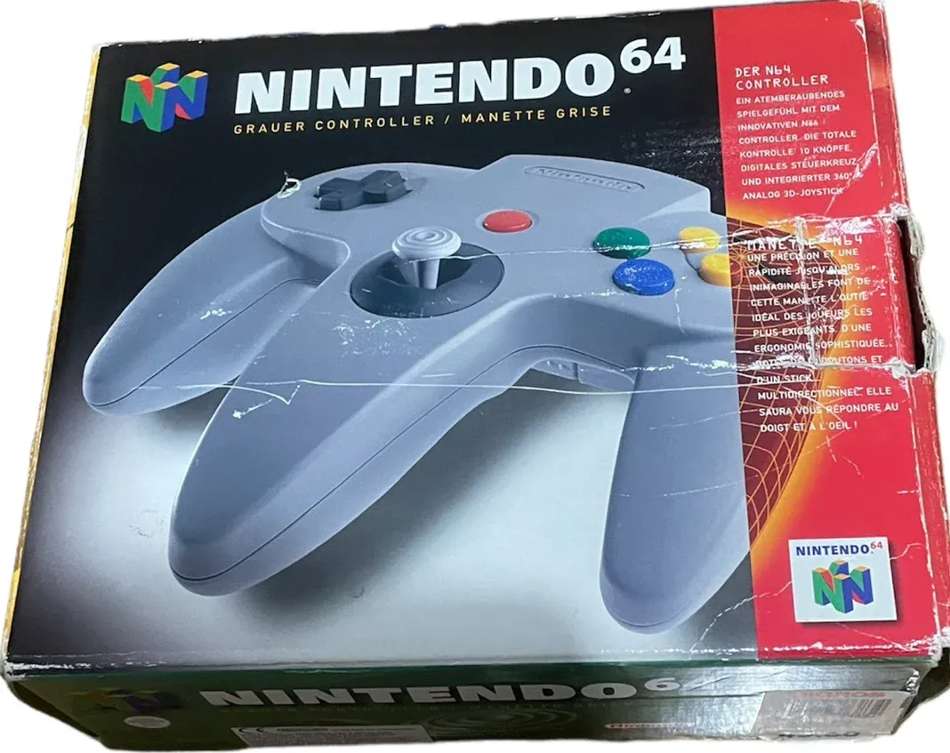 Grey Controller box art for Nintendo 64