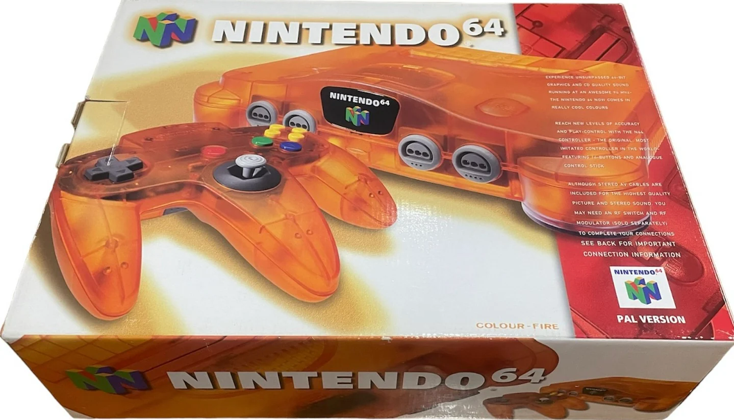Nintendo 64 Fire Orange box art for Nintendo 64