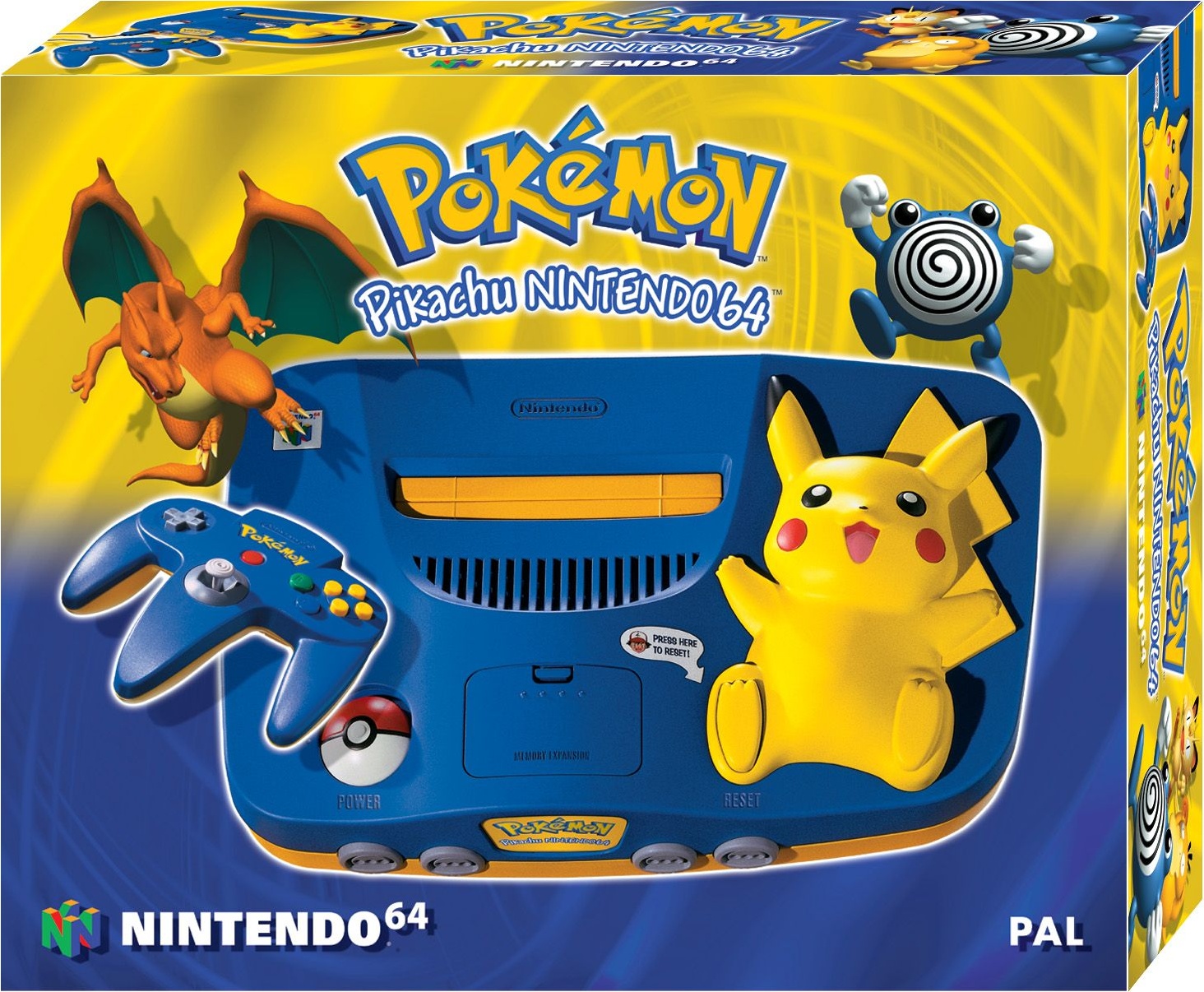 Nintendo 64 Pikachu box art for Nintendo 64
