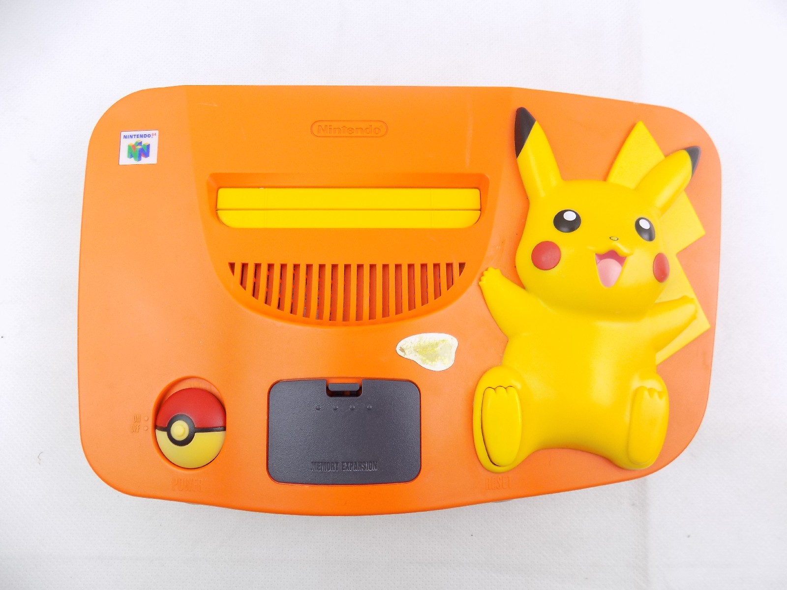 Pikachu Orange Console box art for Nintendo 64