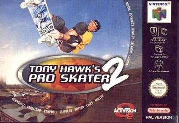 Tony Hawk 2 box art for Nintendo 64