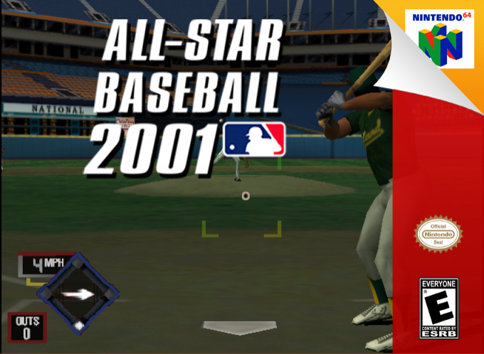 All-Star Baseball 2001 box art for Nintendo 64