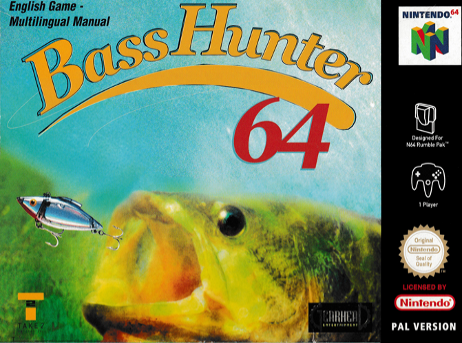Bass Hunter 64 box art for Nintendo 64