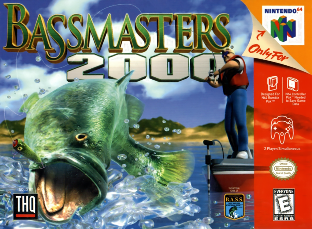 Bass Masters 2000 box art for Nintendo 64