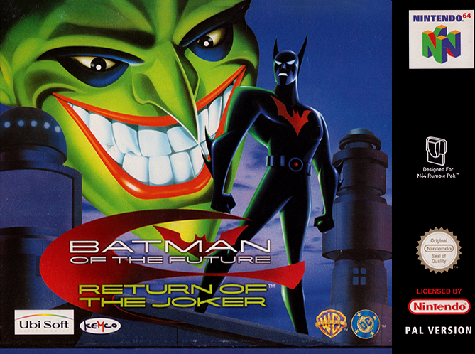 Batman Beyond Return of the Joker box art for Nintendo 64
