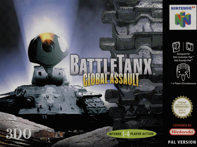 BattleTanx Global Assault box art for Nintendo 64