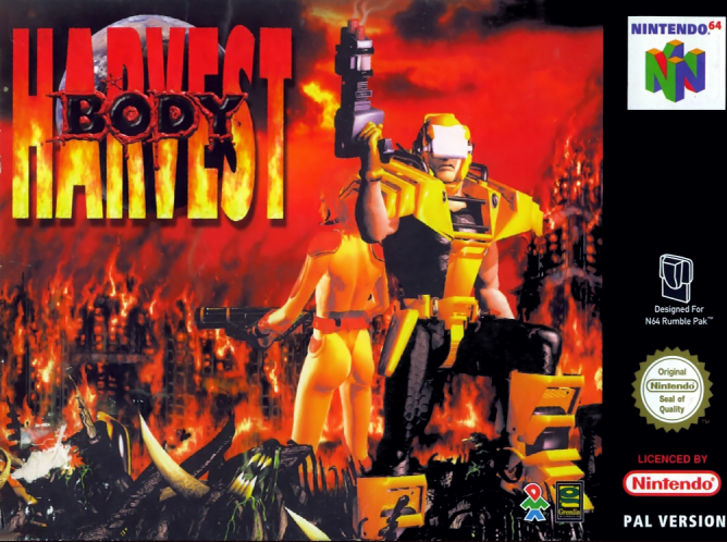 Body Harvest box art for Nintendo 64