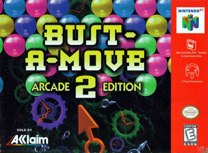Bust-A-Move 2: Arcade Edition box art for Nintendo 64