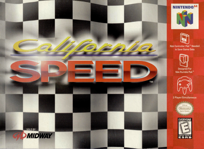 California Speed box art for Nintendo 64