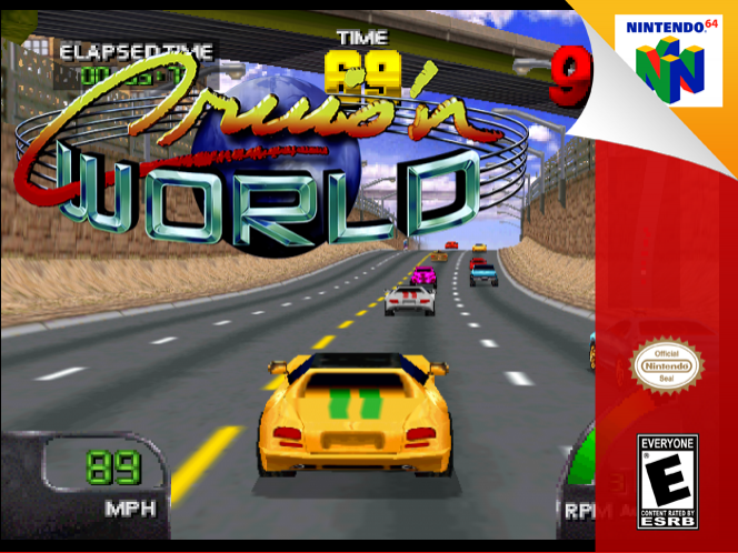 Cruis'n World box art for Nintendo 64