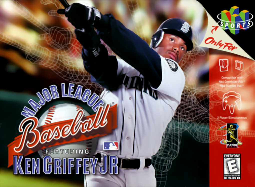 Major League Baseball Featuring Ken Griffey Jr. box art for Nintendo 64