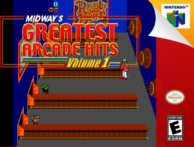 Midway's Greatest Arcade Hits Volume 1 box art for Nintendo 64
