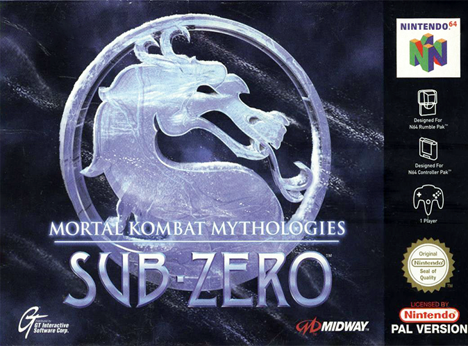 Mortal Kombat Mythologies Subzero box art for Nintendo 64