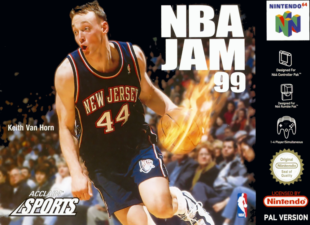 NBA Jam '99 box art for Nintendo 64