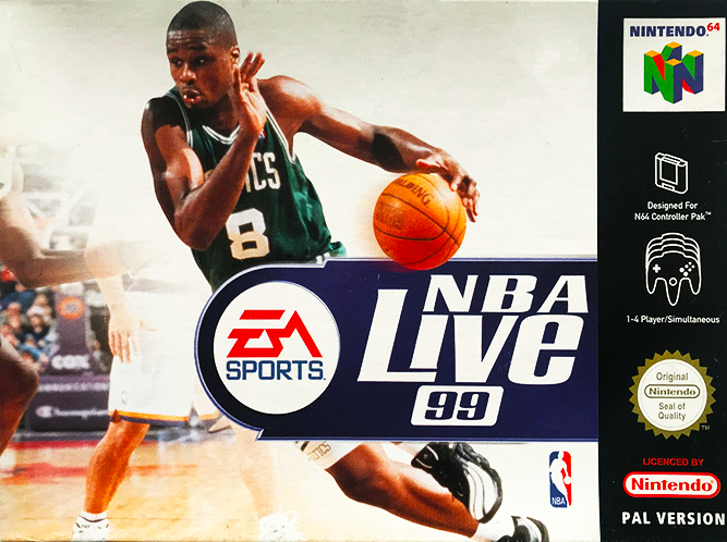 NBA Live 99 box art for Nintendo 64