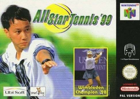 Yannick Noah: All Star Tennis '99 box art for Nintendo 64
