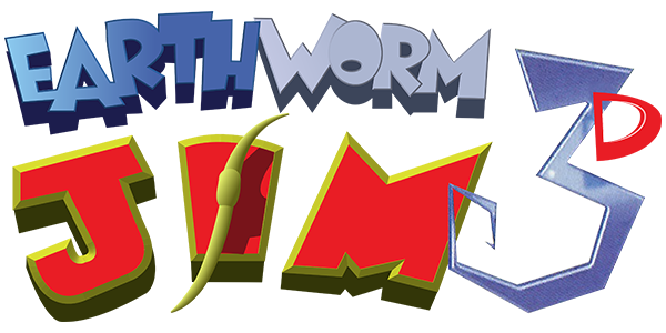 Earthworm Jim 3D logo for Nintendo 64