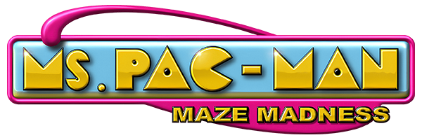 Ms. Pac-Man Maze Madness logo for Nintendo 64
