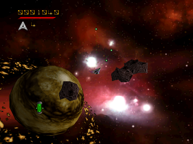 Asteroids Hyper 64 screenshot 3 for Nintendo 64