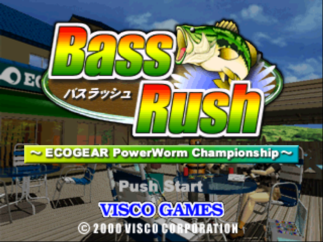 Bass Rush title screen for Nintendo 64